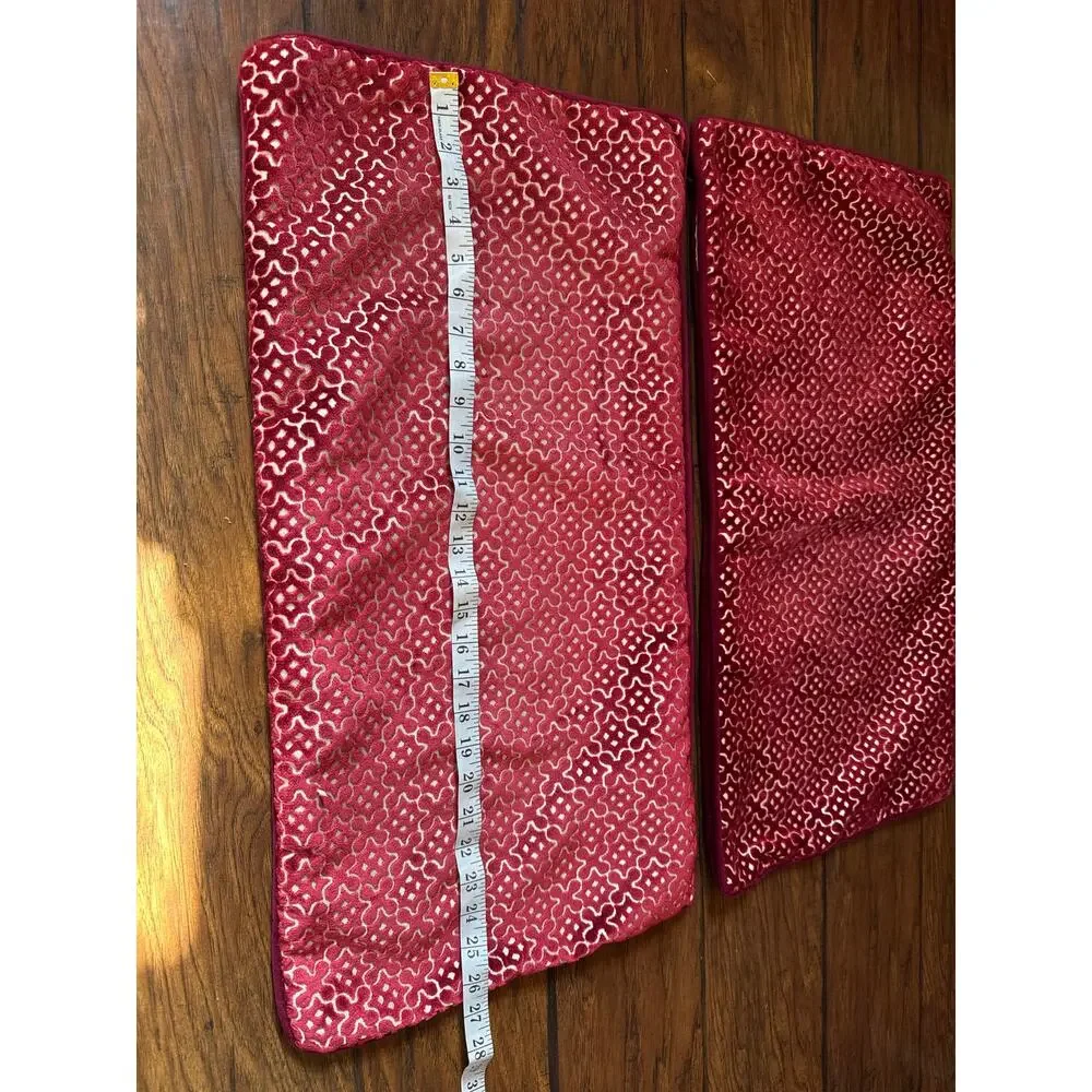 Vintage Velvet‎ Pillow Shams 14”x26”